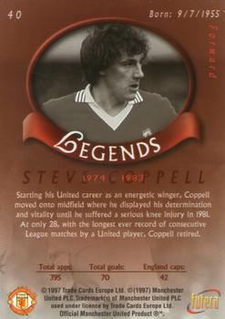 1997 Futera Manchester United #40 Steve Coppell Back