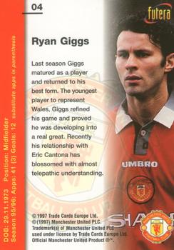 1997 Futera Manchester United #04 Ryan Giggs Back