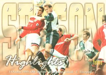 1997 Futera Manchester United #68 1 October 1995 Old Trafford Man Utd 2 Liverpool 2 Front
