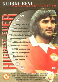 1997 Futera Manchester United #86 George Best Back
