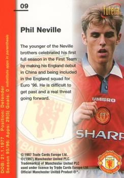 1997 Futera Manchester United #09 Phil Neville Back