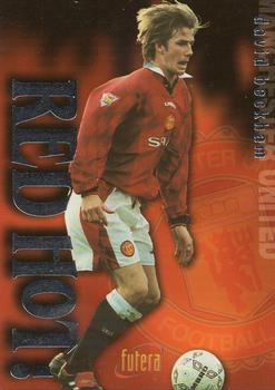 1997 Futera Manchester United - Red Hot Silver #RH3 David Beckham Front