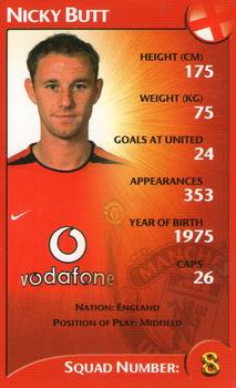 2003 Top Trumps Specials Manchester United #NNO Nicky Butt Front