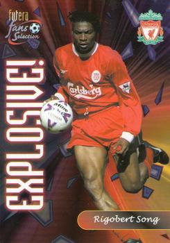 2000 Futera Fans Selection Liverpool #128 Rigobert Song Front