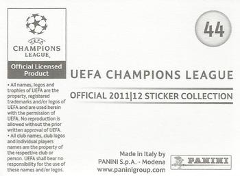 2011-12 Panini UEFA Champions League Stickers #44 Gael Clichy Back
