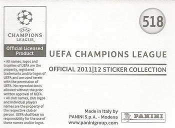 2011-12 Panini UEFA Champions League Stickers #518 Marko Simic Back