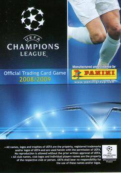 2008-09 Panini UEFA Champions League TCG #98 Eugen Trica Back