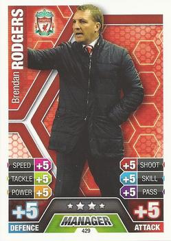 2013-14 Topps Match Attax Premier League #429 Brendan Rodgers Front