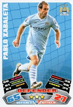 2011-12 Topps Match Attax Premier League Extra #30 Pablo Zabaleta Front