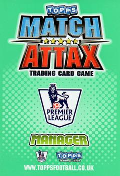 2010-11 Topps Match Attax Premier League Extra #MN1 Gerard Houllier Back