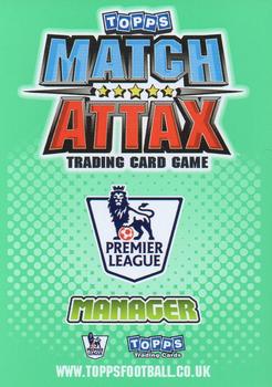 2010-11 Topps Match Attax Premier League Extra #MN4 Alan Pardew Back