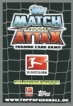 2012-13 Topps Match Attax Bundesliga #163 TSG 1899 Hoffenheim Back
