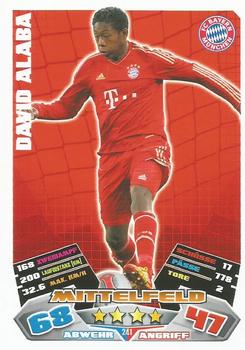 2012-13 Topps Match Attax Bundesliga #241 David Alaba Front