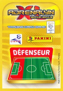 2012-13 Panini Adrenalyn XL (French) #52 Bernard Mendy Back