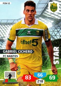 2013-14 Panini Adrenalyn XL Ligue 1 #FCN-12 Gabriel Cichero Front