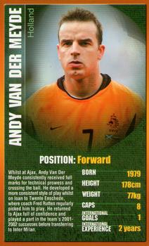 2004 Top Trumps European Football Stars #NNO Andy Van Der Meyde Front