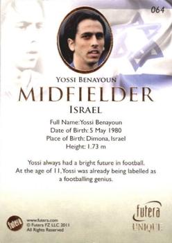 2011 Futera UNIQUE World Football #064 Yossi Benayoun Back