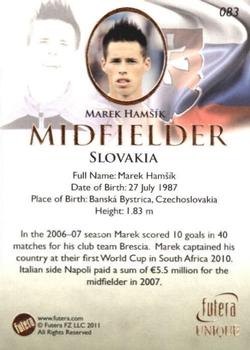 2011 Futera UNIQUE World Football #083 Marek Hamsik Back