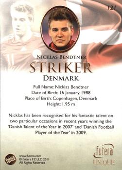 2011 Futera UNIQUE World Football #121 Nicklas Bendtner Back