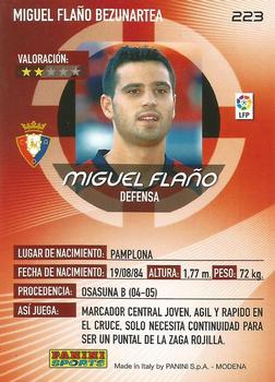 2006-07 Panini Megacracks #223 Miguel Flaño Back