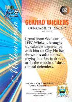 2000 Futera Fans Selection Manchester City #2 Gerard Wiekens Back