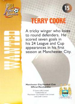 2000 Futera Fans Selection Manchester City #15 Terry Cooke Back