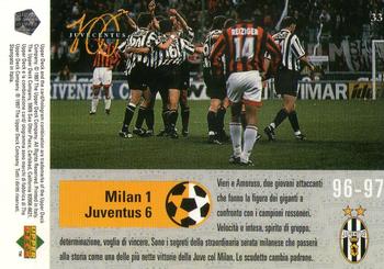 1997 Upper Deck Juventus Box Set #33 Milan-Juve Back