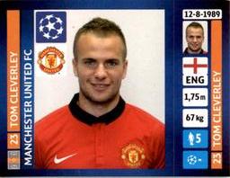 2013-14 Panini UEFA Champions League Stickers #21 Tom Cleverley Front