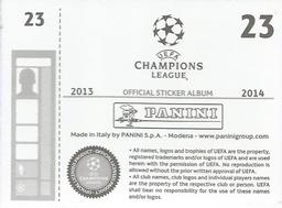 2013-14 Panini UEFA Champions League Stickers #23 Ashley Young Back
