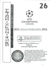2013-14 Panini UEFA Champions League Stickers #26 FC Shakhtar Donetsk Back