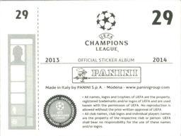 2013-14 Panini UEFA Champions League Stickers #29 Olexandr Kucher Back