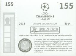 2013-14 Panini UEFA Champions League Stickers #155 Luisao Back