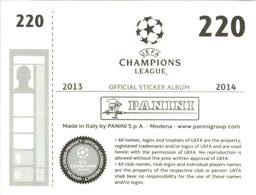 2013-14 Panini UEFA Champions League Stickers #220 Youri Tielemans Back