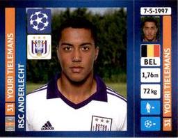 2013-14 Panini UEFA Champions League Stickers #220 Youri Tielemans Front