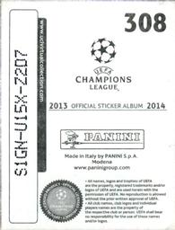 2013-14 Panini UEFA Champions League Stickers #308 Robert Lewandowski Back