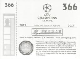 2013-14 Panini UEFA Champions League Stickers #366 Kay Voser Back