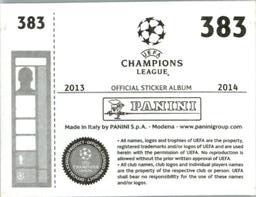 2013-14 Panini UEFA Champions League Stickers #383 Ciprian Tatarusanu Back