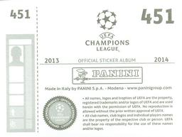 2013-14 Panini UEFA Champions League Stickers #451 Kevin Grosskreutz Back