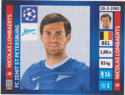 2013-14 Panini UEFA Champions League Stickers #512 Nicolas Lombaerts Front