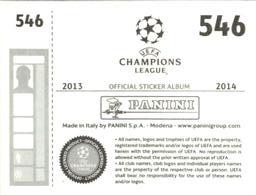 2013-14 Panini UEFA Champions League Stickers #546 Dani Alves Back