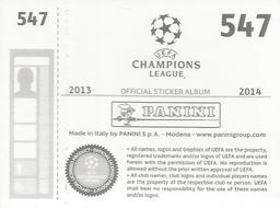 2013-14 Panini UEFA Champions League Stickers #547 Gerard Pique Back