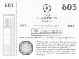 2013-14 Panini UEFA Champions League Stickers #603 Emilio Izaguirre Back