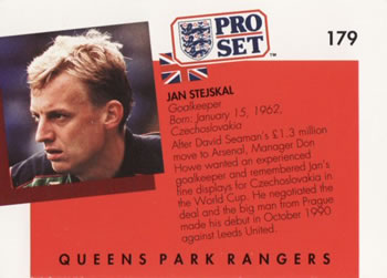 1990-91 Pro Set #179 Jan Stejskal Back
