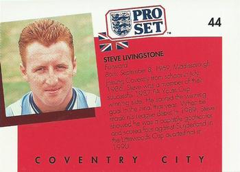 1990-91 Pro Set #44 Steve Livingstone Back
