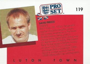 1990-91 Pro Set #119 David Preece Back