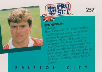 1990-91 Pro Set #257 Rob Newman Back