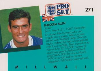 1990-91 Pro Set #271 Malcolm Allen Back