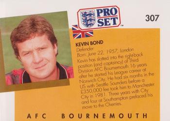 1990-91 Pro Set #307 Kevin Bond Back