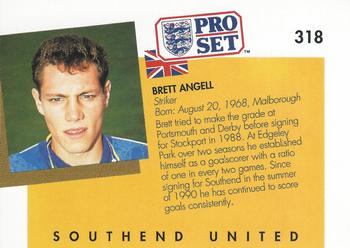 1990-91 Pro Set #318 Brett Angell Back