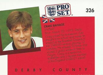 1990-91 Pro Set #326 Craig Ramage Back